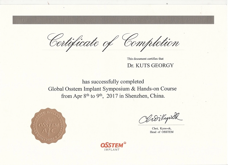 Георгий Куц. Global Osstem Implant Symposiym & Hands-on Course